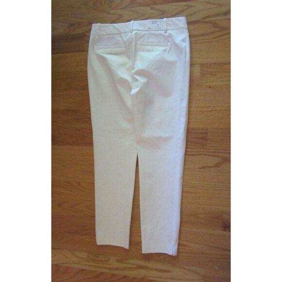 Crown & Ivy White Cotton Crop Pants Size 6 - Picture 4 of 6